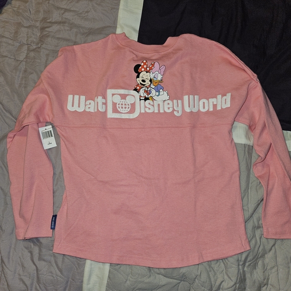 Disney Pink Long Sleeve Tee with Characters - Picture 3 of 6